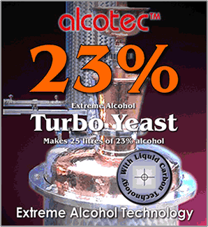 turbo yeast alcohol